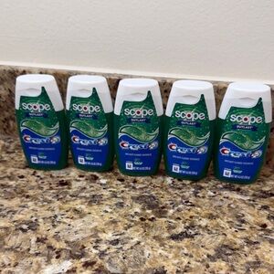 NWT 5 Crest Scope Outlast Toothpaste